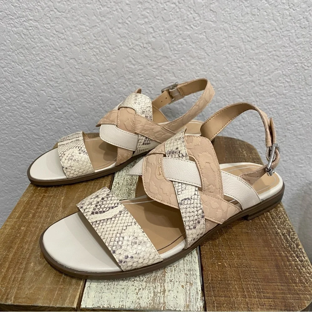 Vionic Kendra Snake Leather Sandals NEW Size 9.5